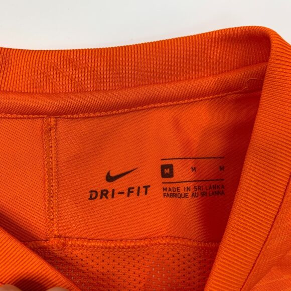 Nike Michigan Tigers Soccer Jersey Mens M Medium Orange Dri Fit Lightweight Tee - Picture 5 of 11